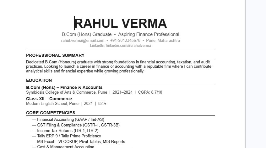 10 Best Fresher Resume Templates 2026 | fresher resume template free download